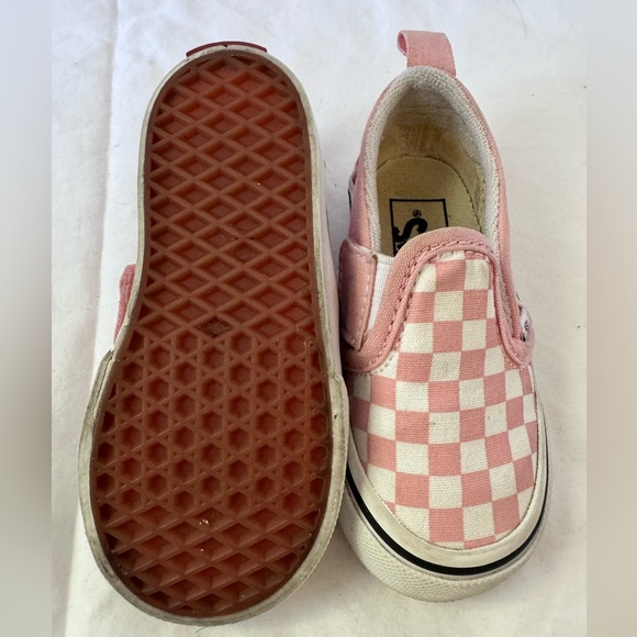 Infant Pink checkered Vans π - Picture 5 of 7